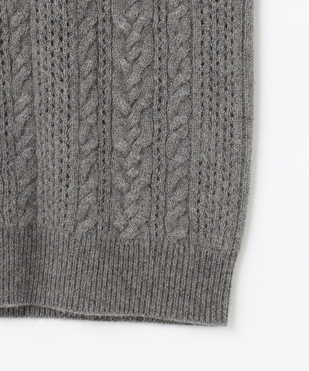 自由区 S 【SHIHOさん着用】ラメフォックスケーブル ニット 