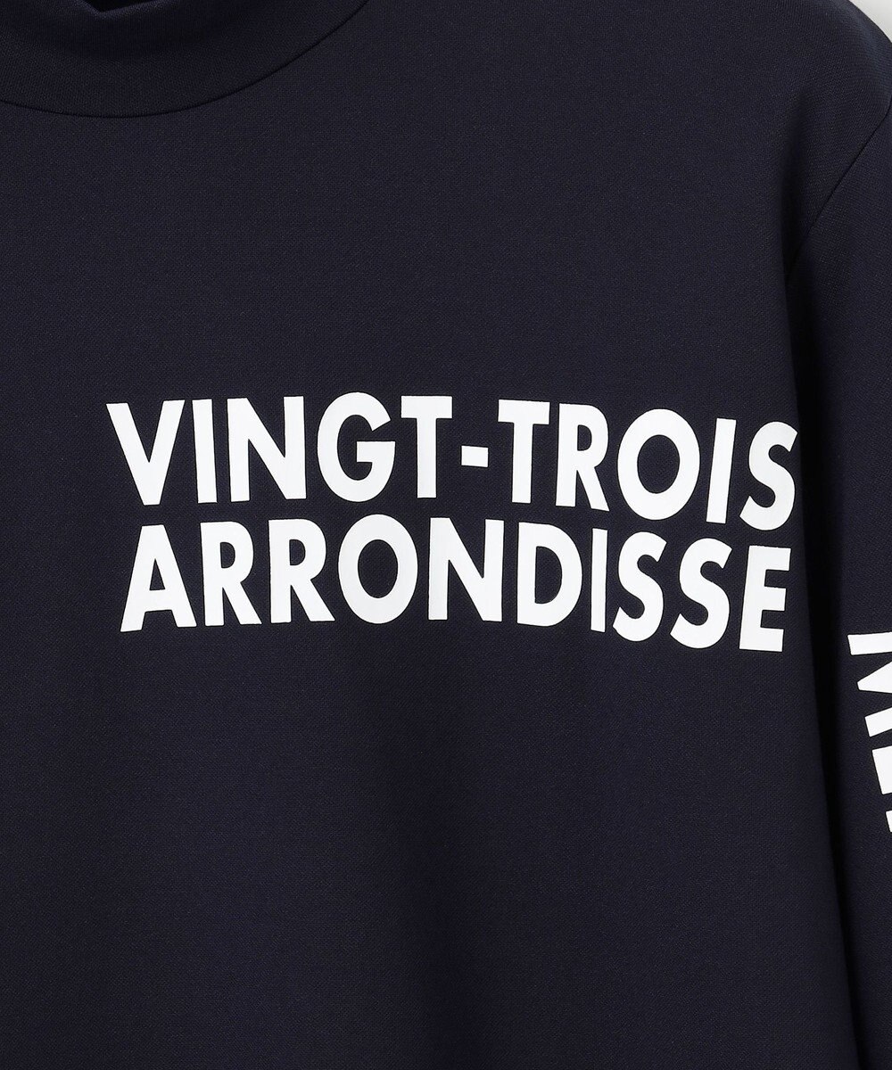 23区GOLF 【MEN】【吸水速乾/UVカット】スポーティ モックネックシャツ 