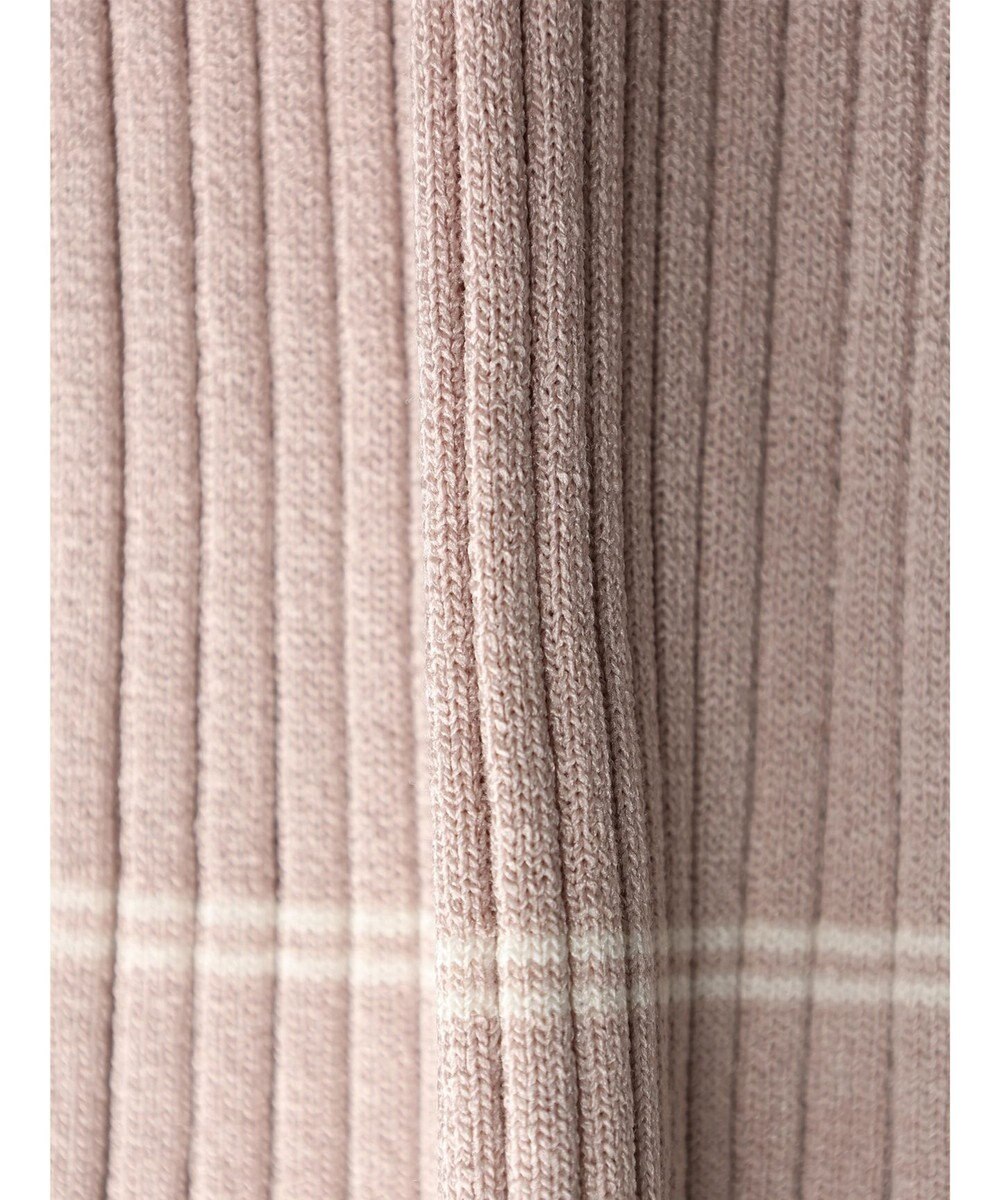 earth music&ecology ノースリーブラインニットプルオーバー 