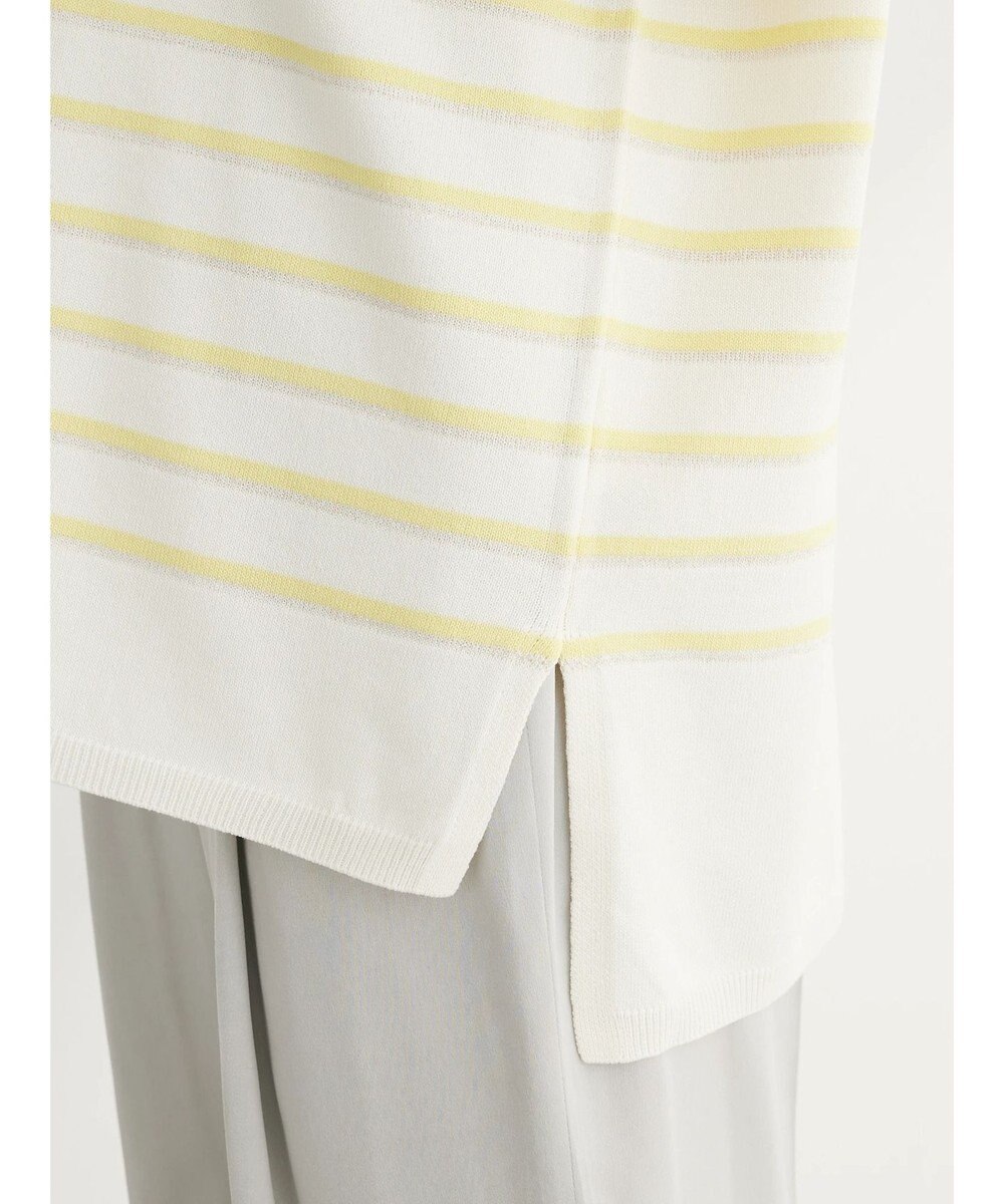 Green Parks ラメ入りボーダーニットプルオーバー 