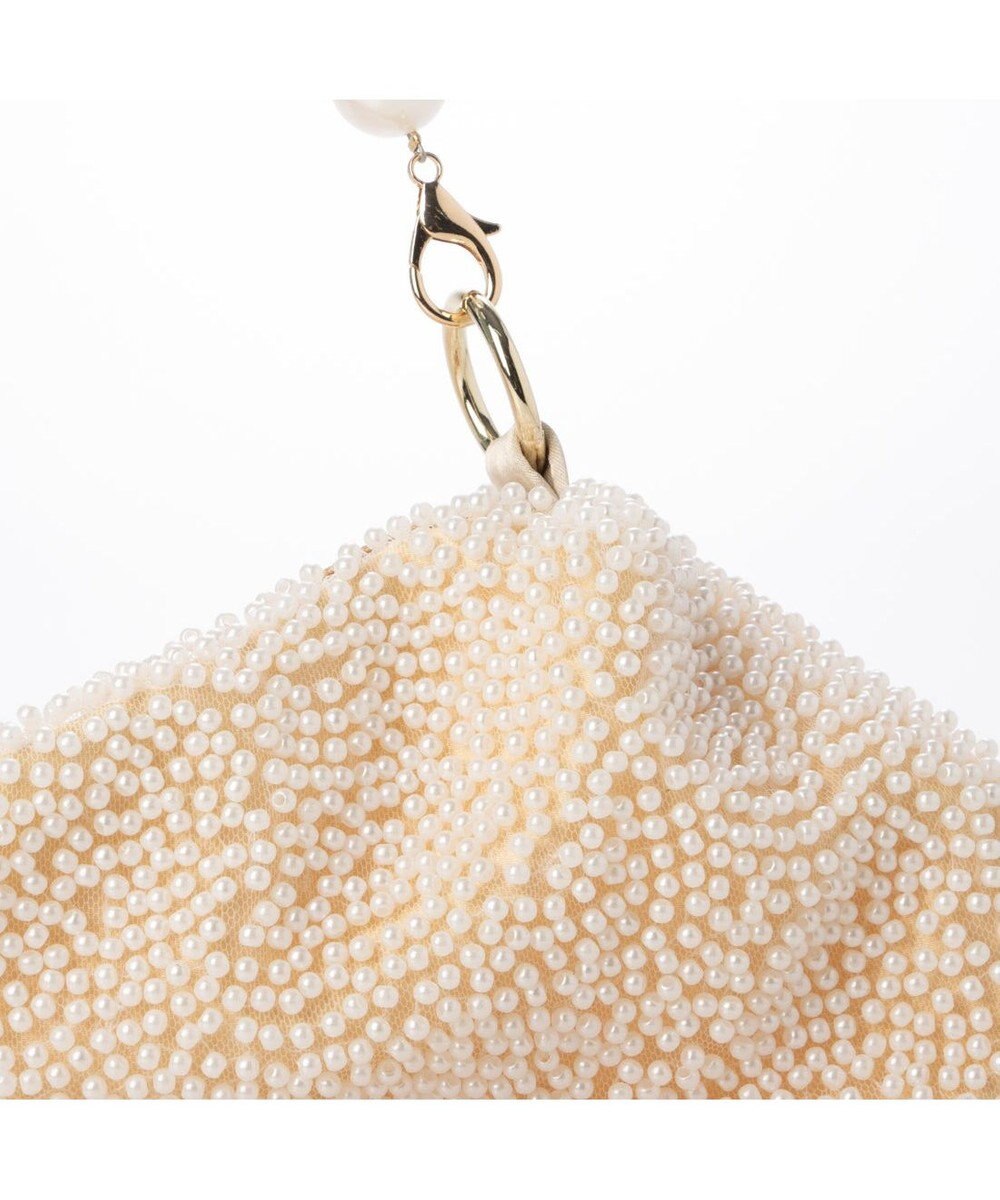 UNBILLION カシュカシュ cachecache / パール調ビーズワンハンドルバッグ 