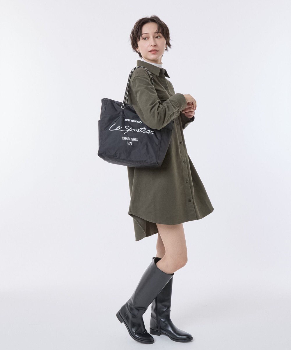 LeSportsac ML 2 WAY TOTE        /2ウェイブラック/グレーカモ 