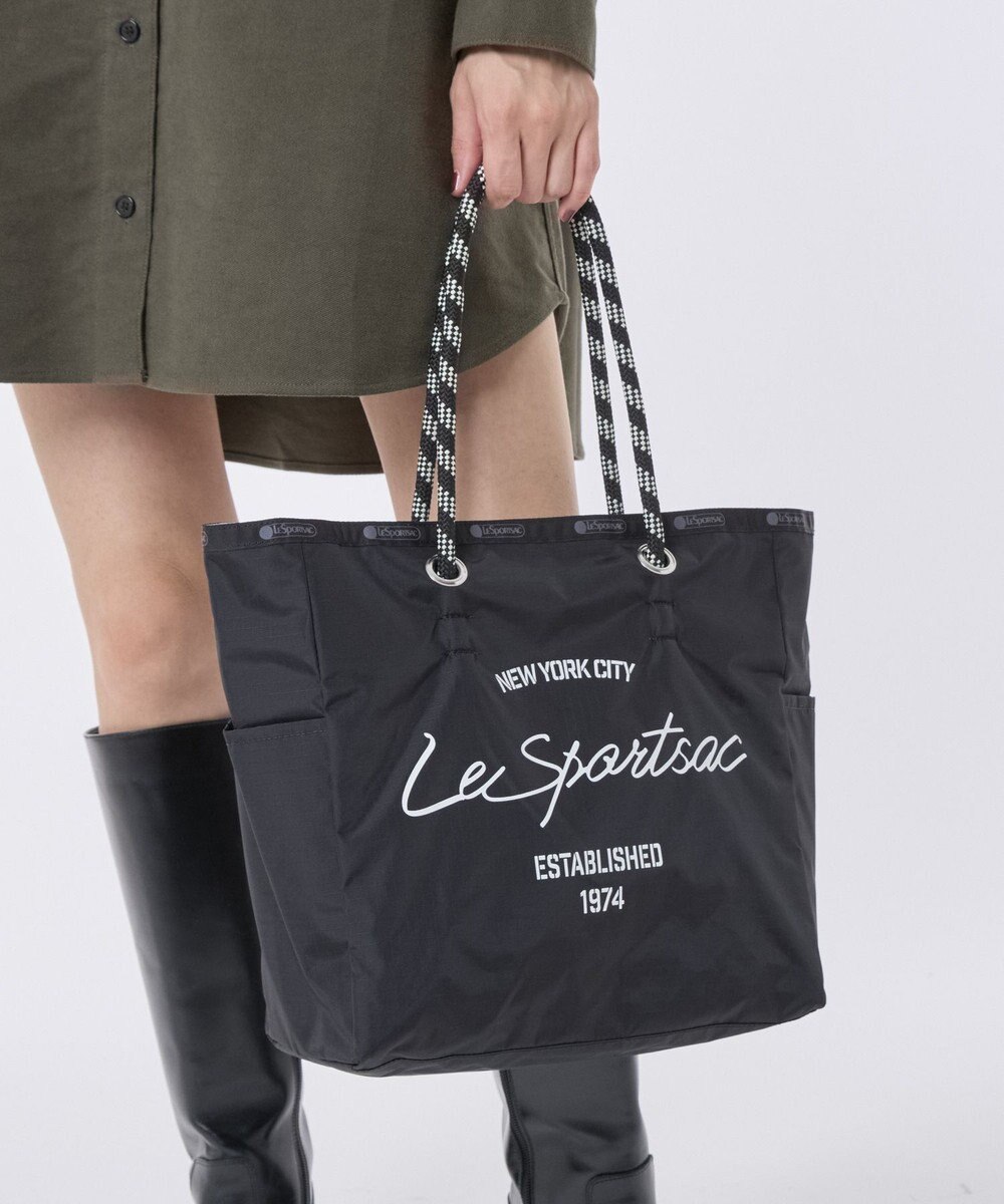 LeSportsac ML 2 WAY TOTE        /2ウェイブラック/グレーカモ 