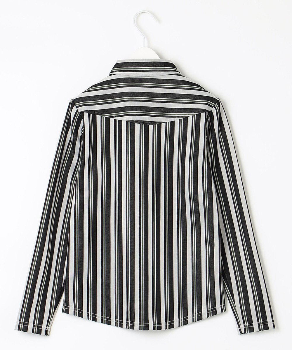 23区GOLF 【WOMEN】【吸汗速乾/ストレッチ】ストライプジャガードシャツ 