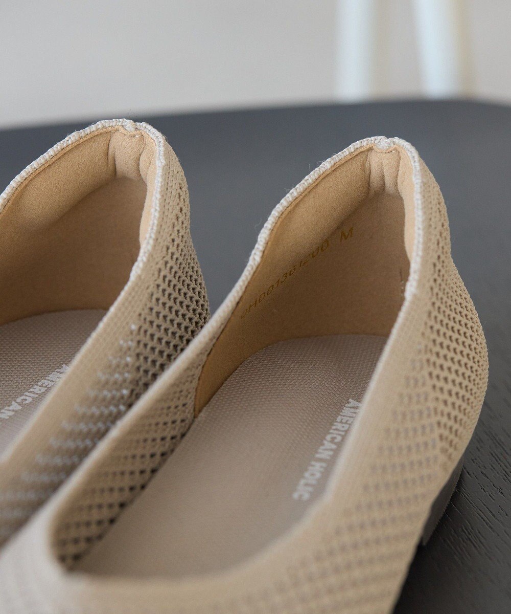 AMERICAN HOLIC 【整履き】メッシュニットフラットパンプス 