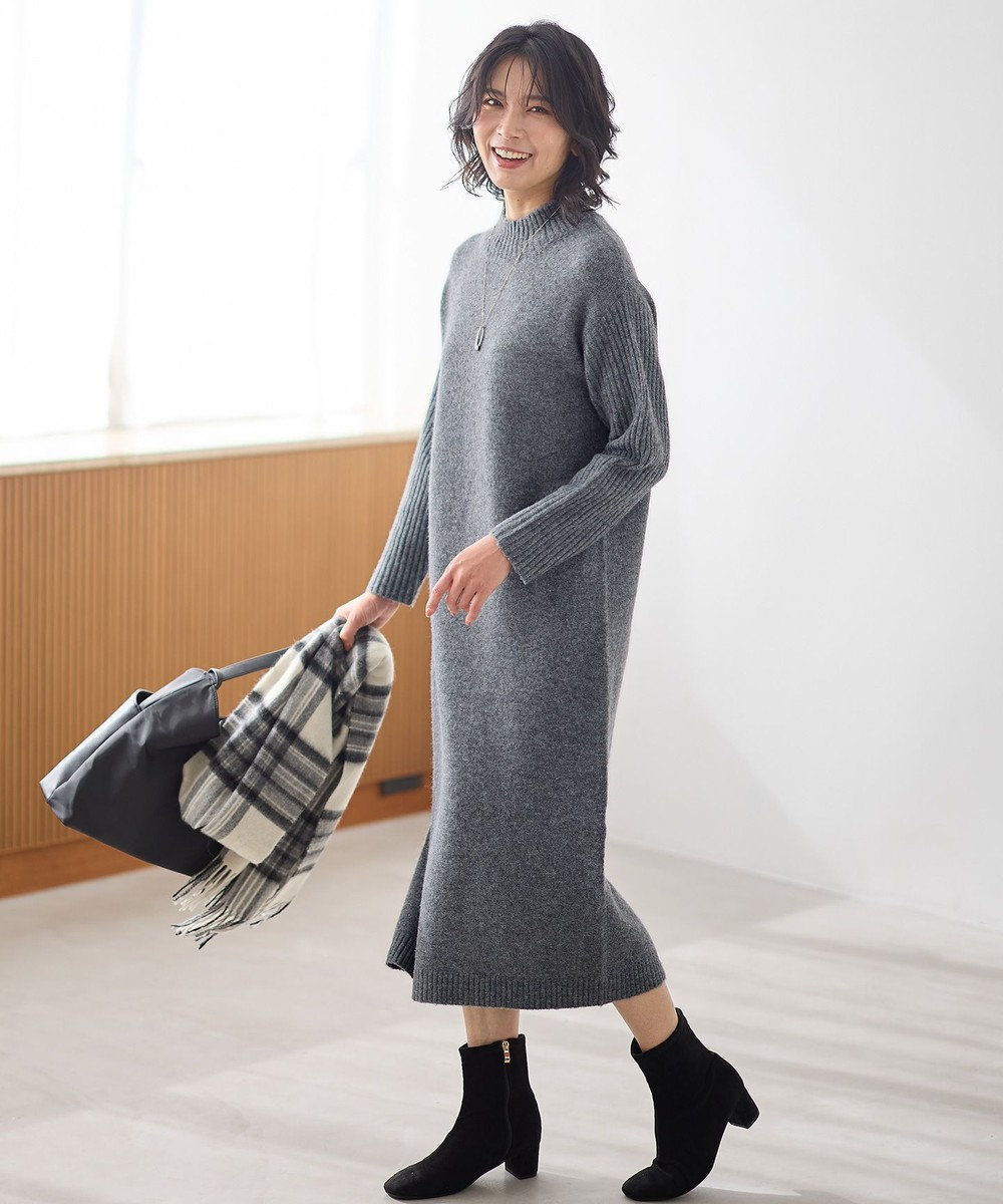 ANY フラッフィーニットワンピース 