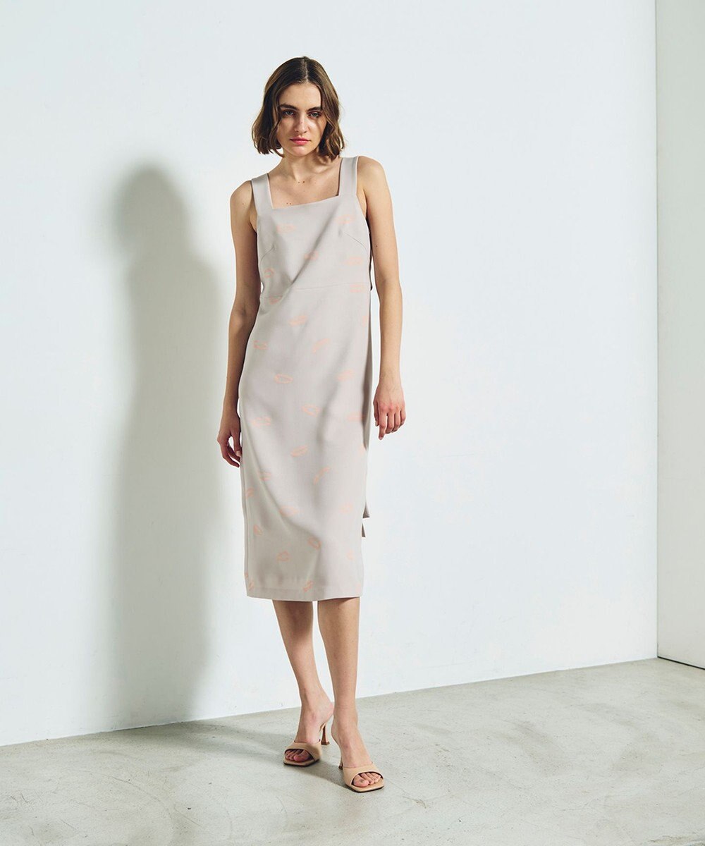 GRACE CONTINENTAL リップモチーフドレス 