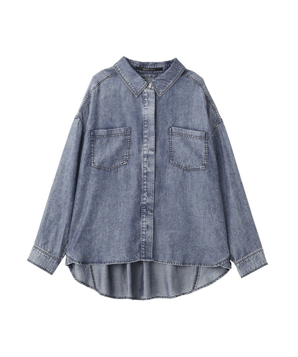 YECCA VECCA 【販売なし】バイオ加工ウ゛ィンテージデニムシャツ 