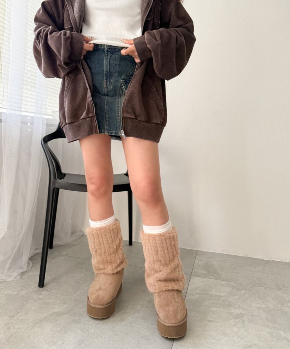 WEGO 【暖かい】2wayムートンタッチブーツ 