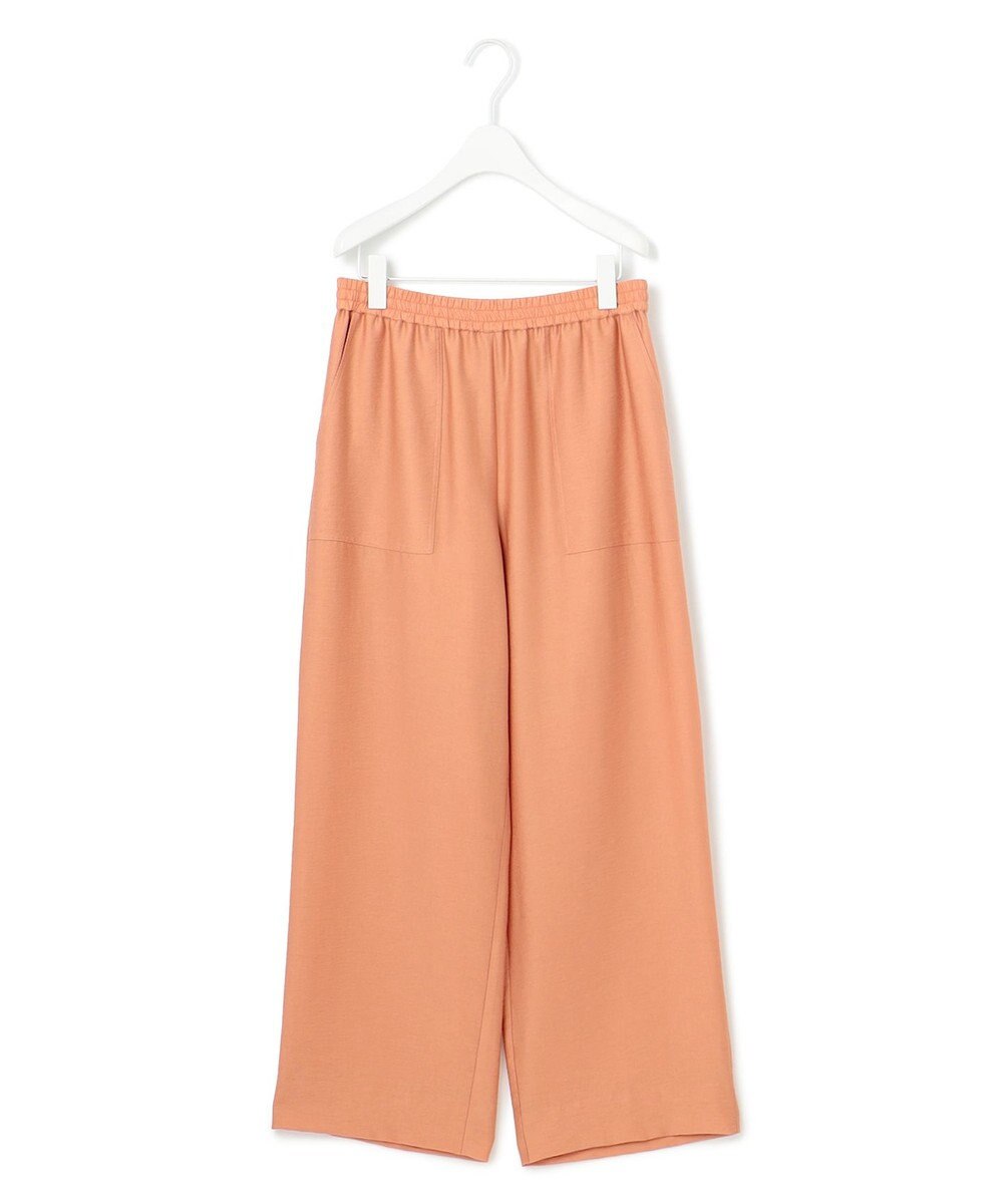 ICB 【人気のため新色追加・接触冷感・洗える】 ワッシャーツイル ワイドストレートパンツ 