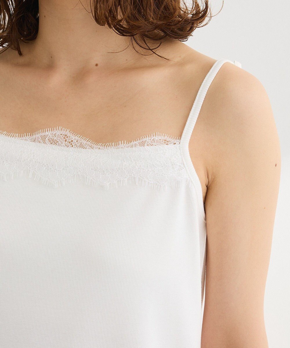 Green Parks ヒゲレーススクエアキャミソール 