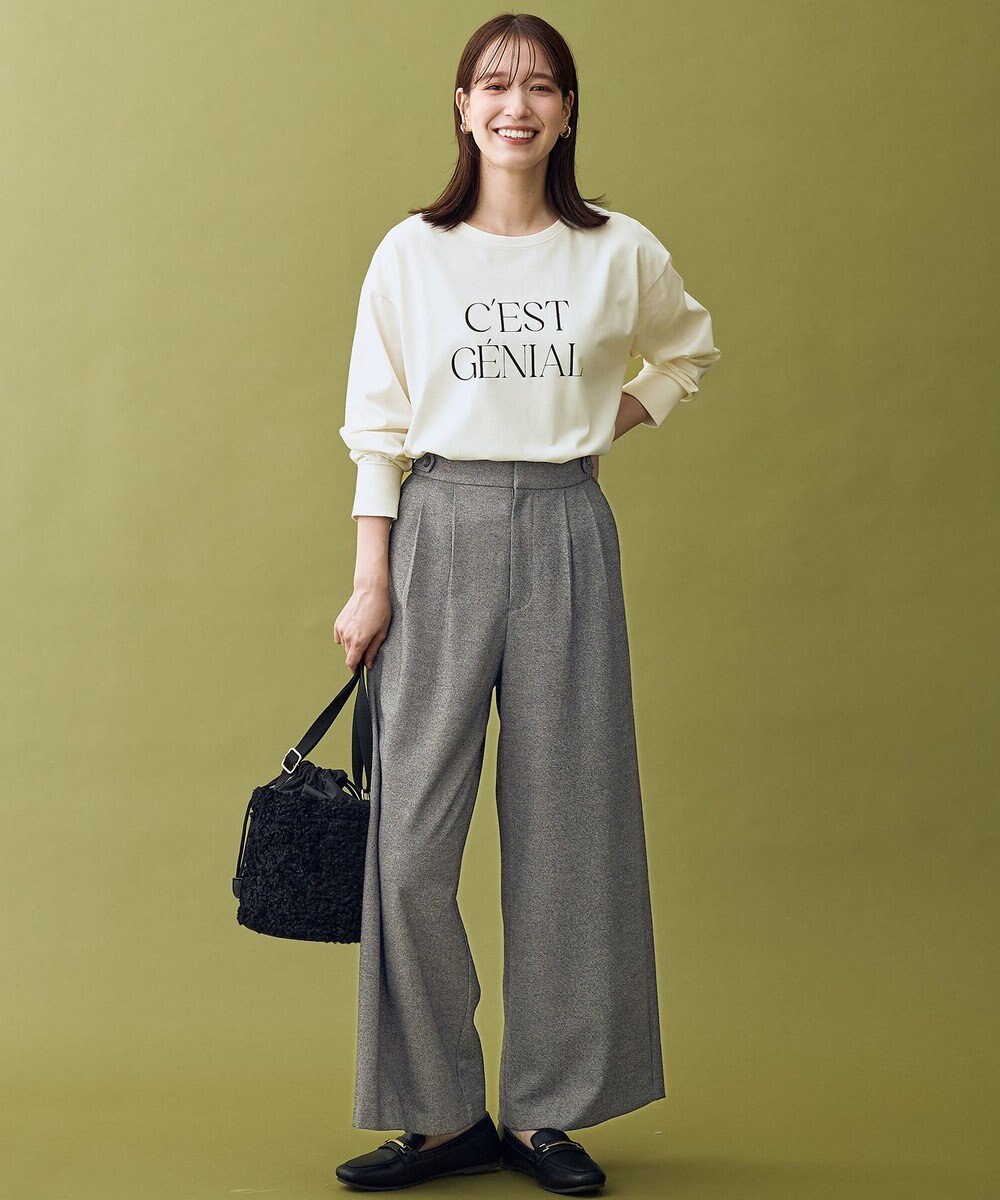 ANY ロゴロングスリーブTシャツ 