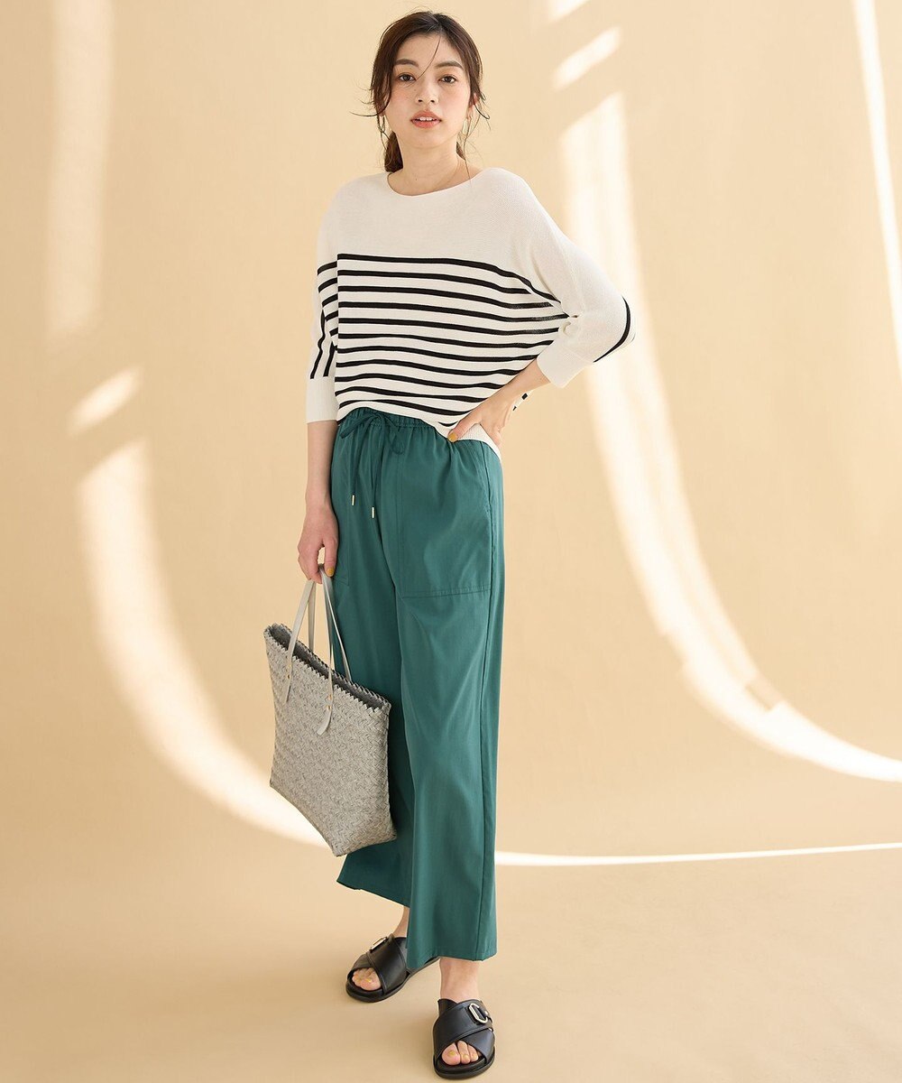 ANY L 【新色追加/洗濯機可/ウエストゴム/接触冷感/UVケア/6色展開】清涼リラックスパンツ 