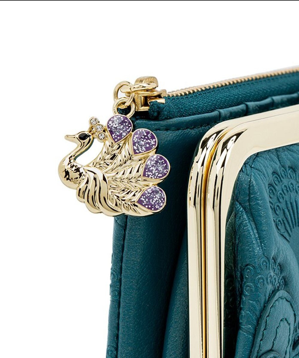 ANNA SUI ピーコック 二つ折り口金長財布 