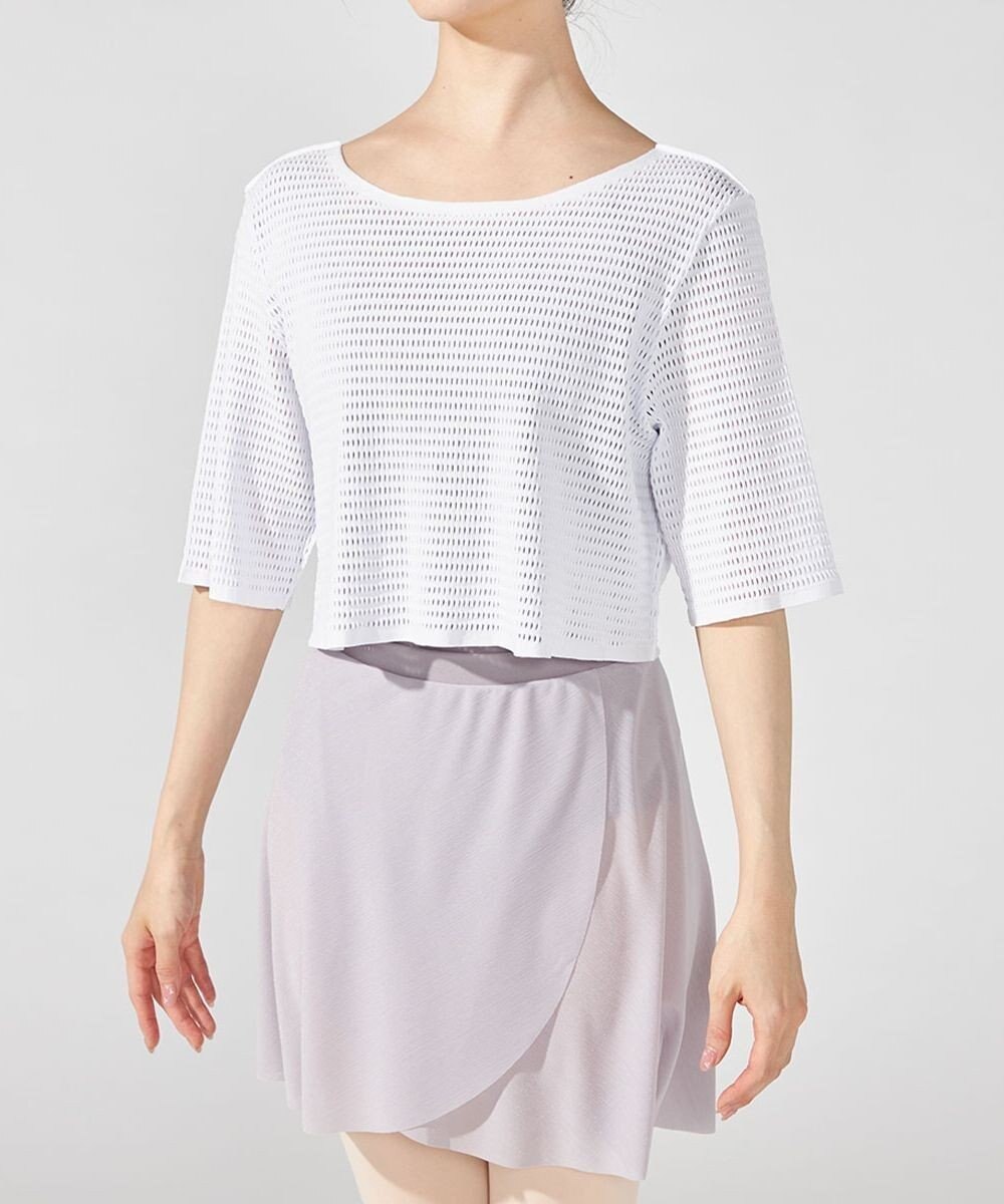 Chacott メッシュニット２Wayトップ 