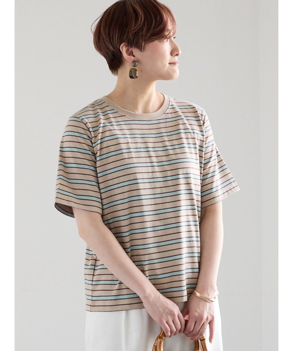 Te chichi マルチボーダーTシャツ 