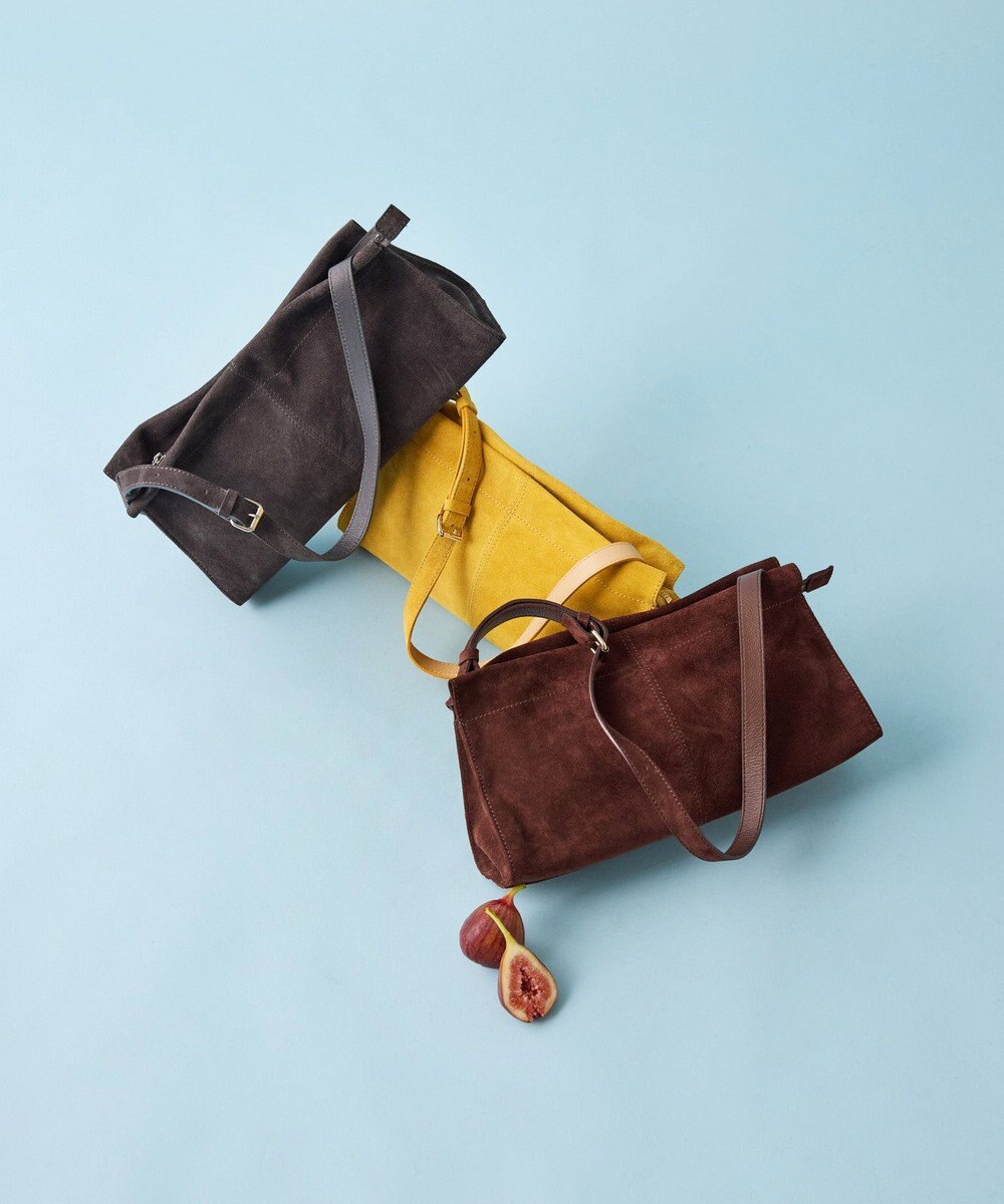 russet 【2025AW新作】スエード横長ショルダーバッグ(CE-1578) 