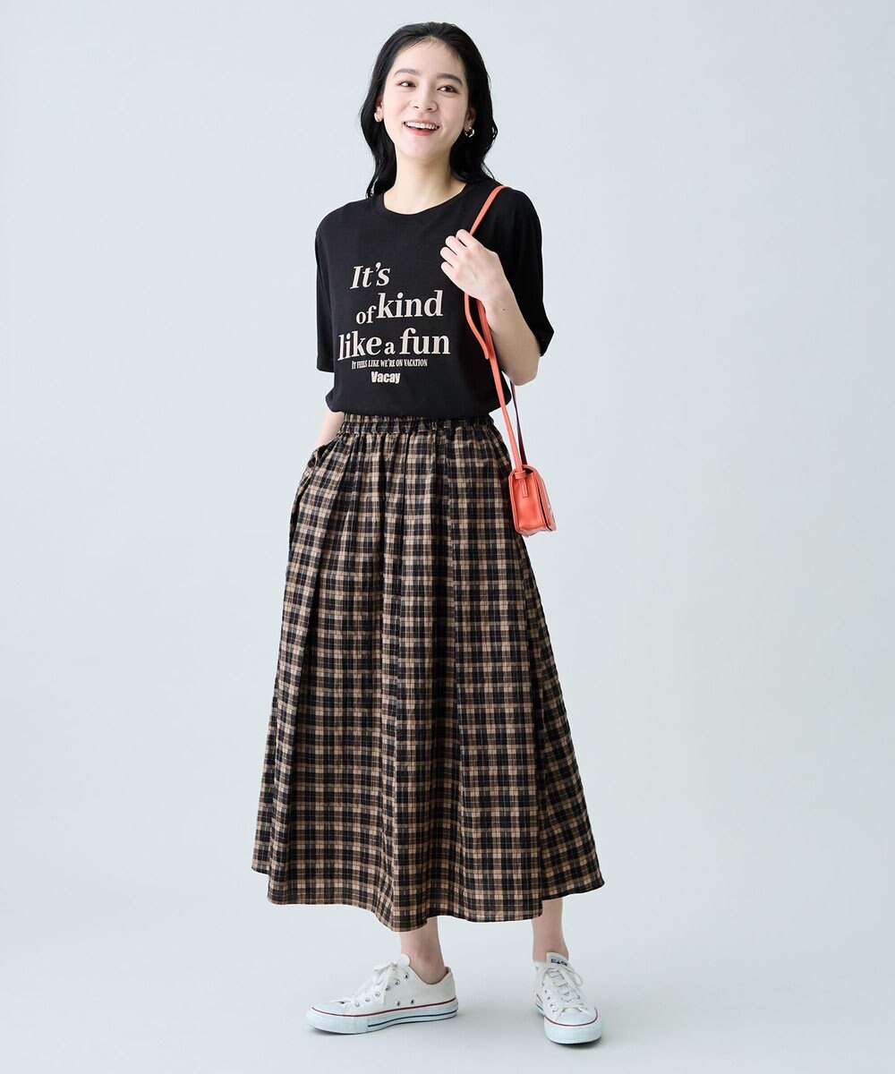 ANY 【2SET】ニット×チェックスカートセット 
