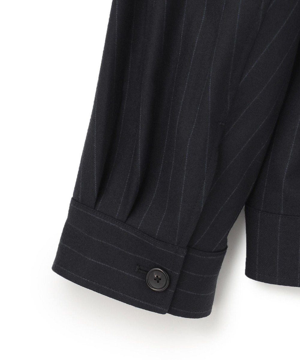JOSEPH HOMME SAXONY PINSTRIPE ZIP UP JACKET 
