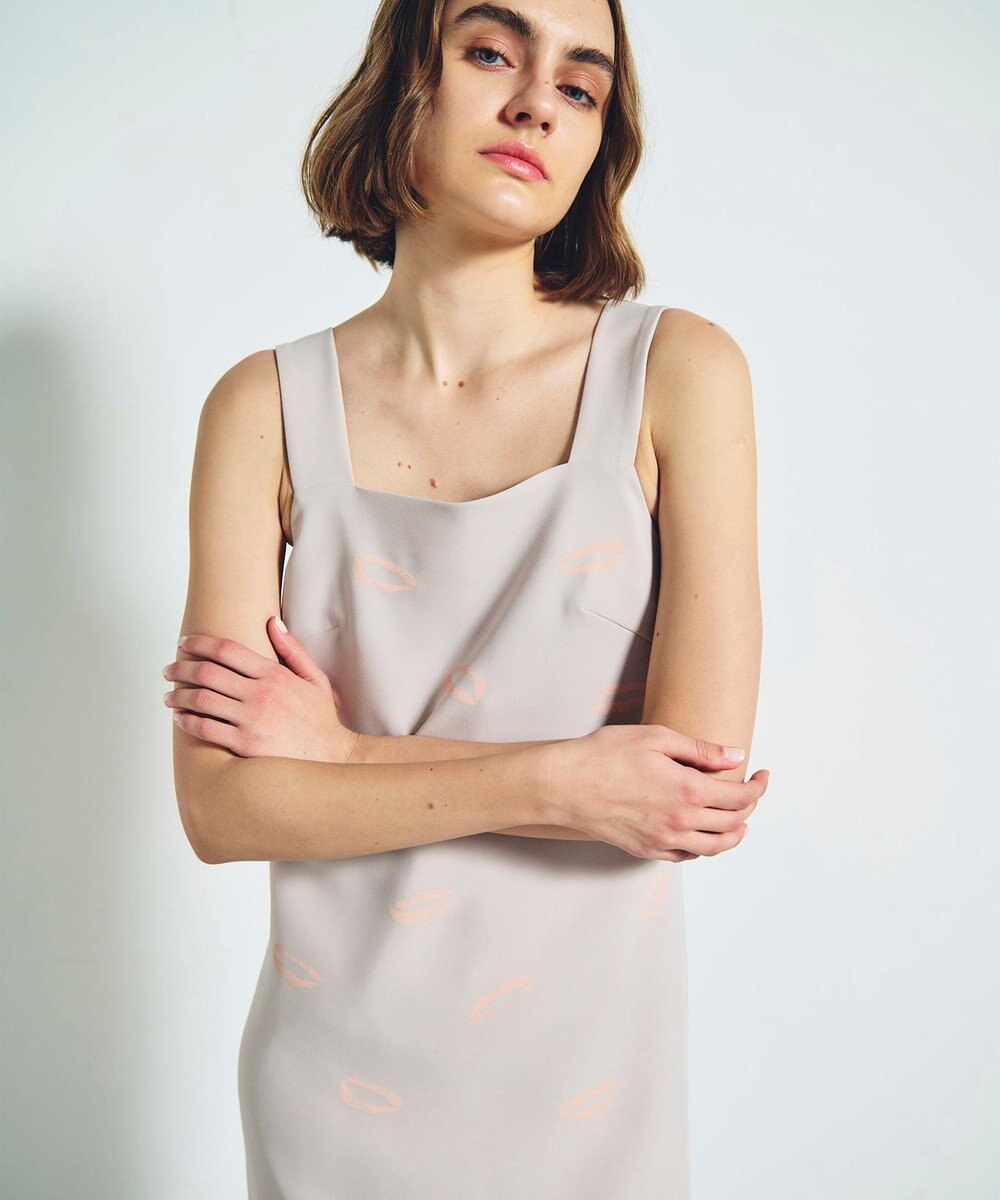 GRACE CONTINENTAL リップモチーフドレス 