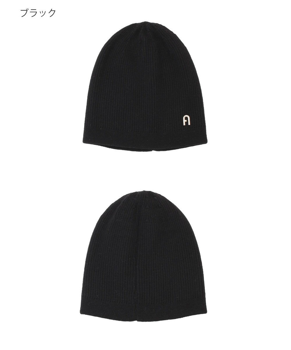 MOONBAT 【WEB限定】FURLA(フルラ)アーチロゴ付き ニット帽 帽子 UVカット 手洗いOK 