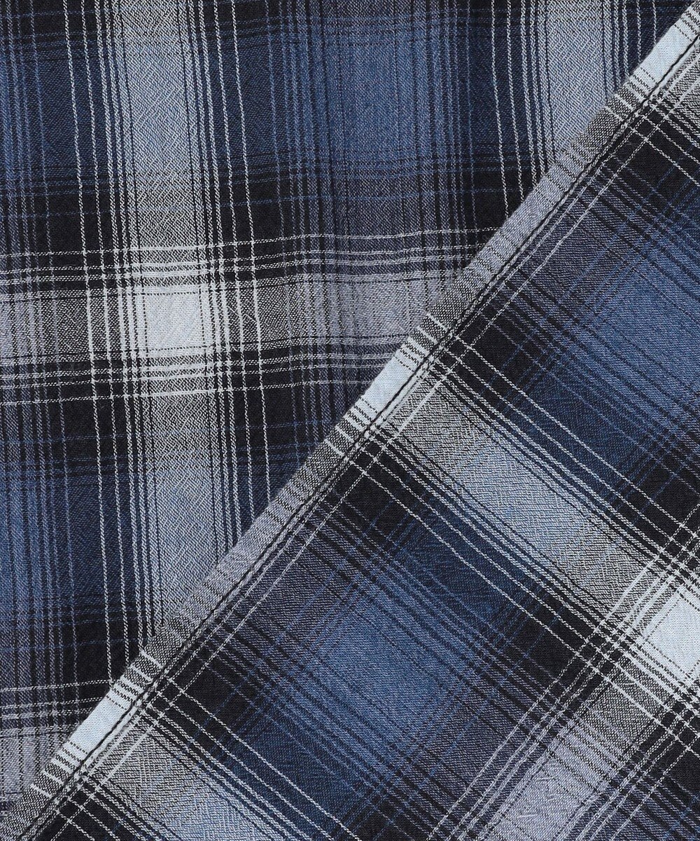 JOSEPH ABBOUD MOUNTAIN 【日本素材/ドライタッチ/軽量/オーガニックコットン】ドライチェック アウトドアシャツ 