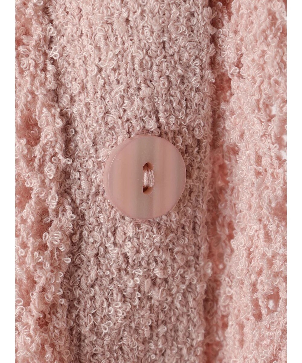 earth music&ecology ファンシーヤーンすかしニットカーディガン 