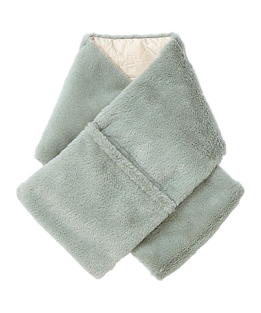 MOONBAT 【洗える】estaa ダウンマフラーフェイクファー 