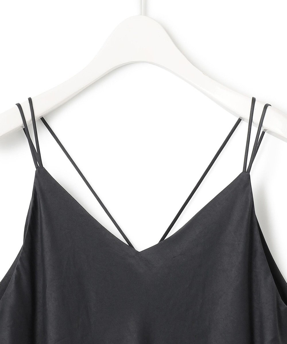 ICB L 【洗える】 アセテートフルダルサテン キャミソールドレス 