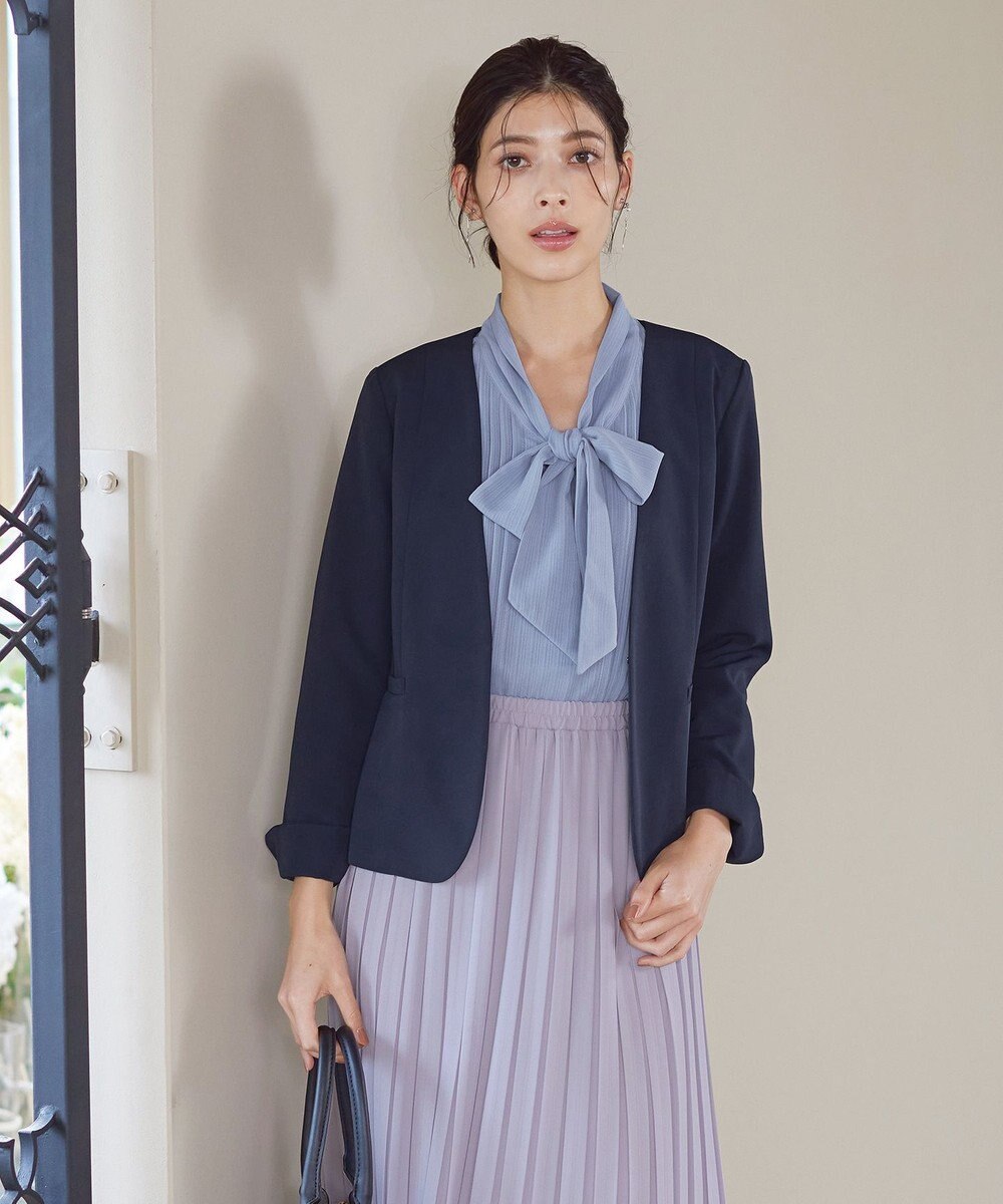 Tiaclasse 【新色追加・洗える】リボンタイブラウス 