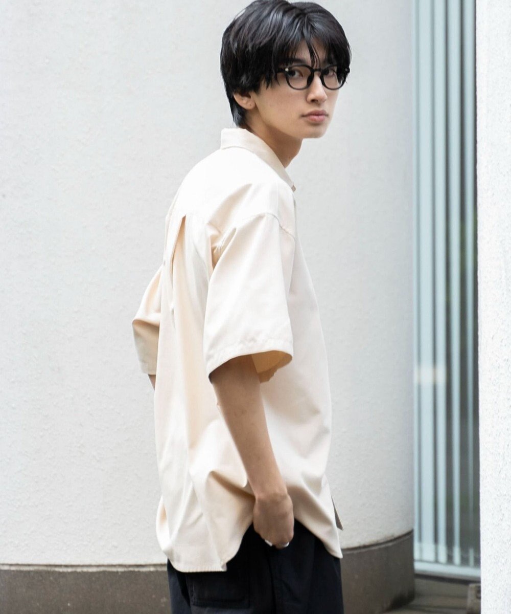 WEGO 【シワになりにくい】イージーケアオックスフォードワンポイントシャツ（S） 