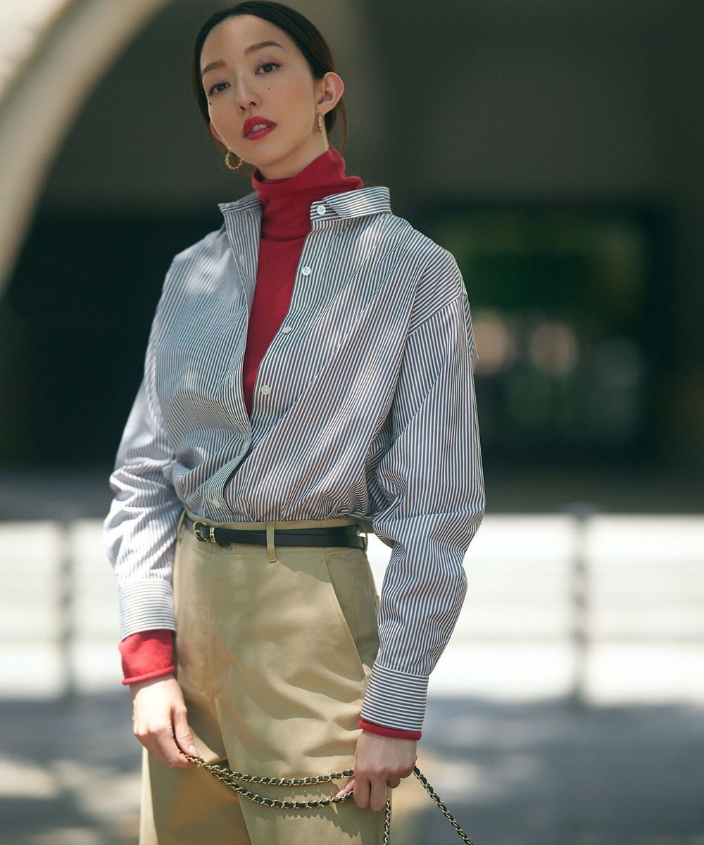 23区 L 【洗える】ピーチストレッチ チノ パンツ 