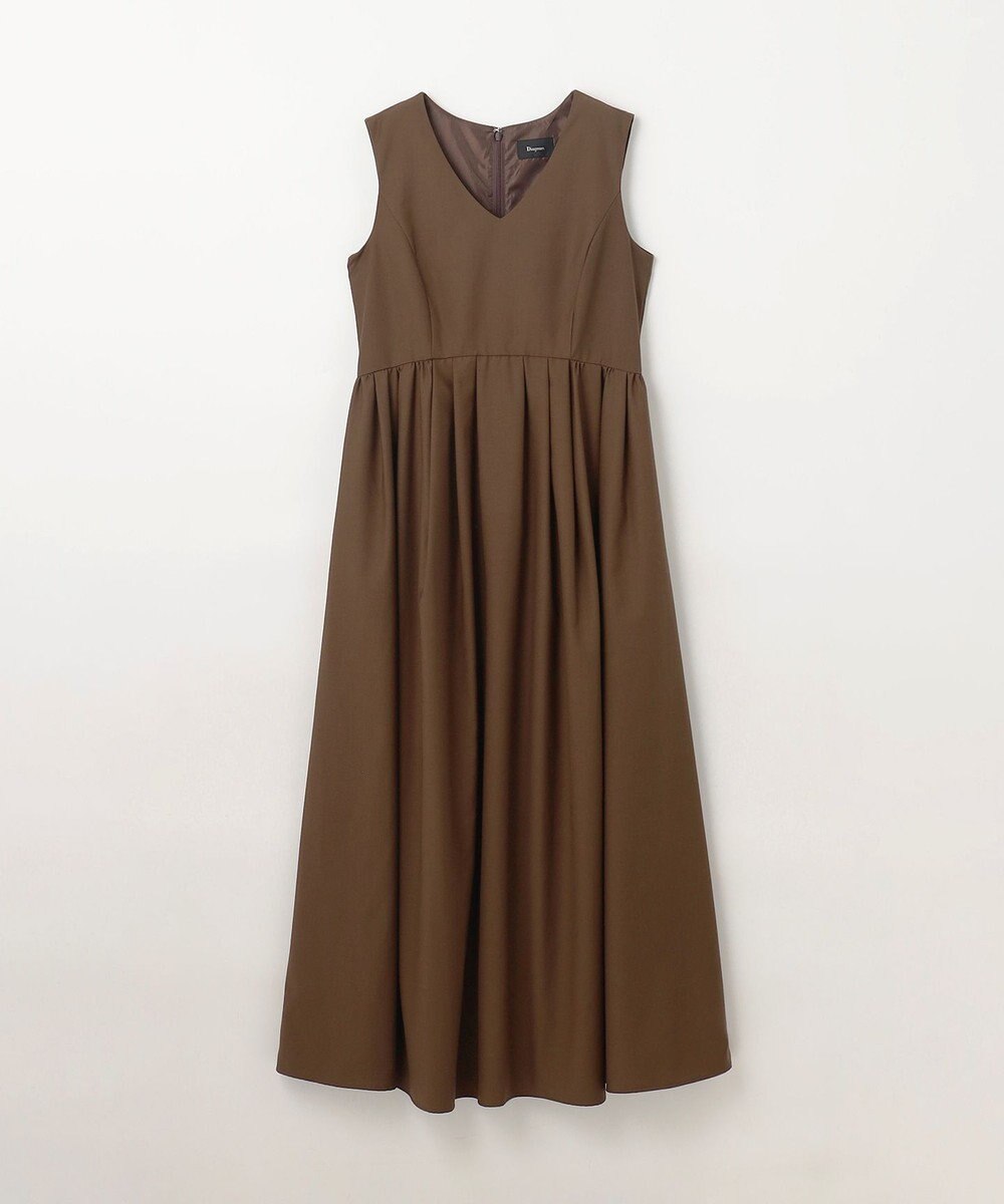 GRACE CONTINENTAL タックフレアロングワンピース 