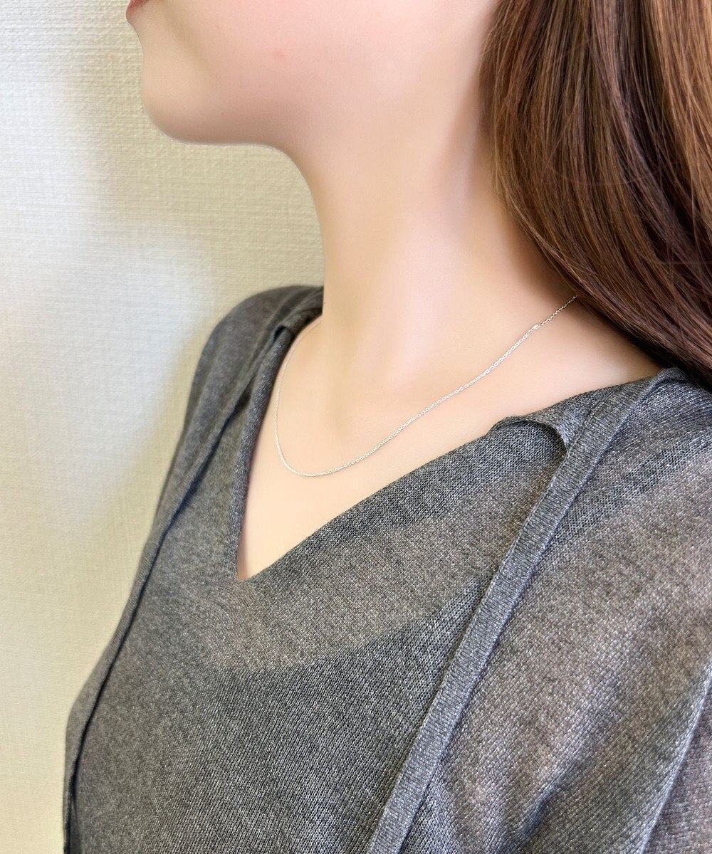 Phoebe 【SV925】シルキーシャインオーバルチェーンネックレス 