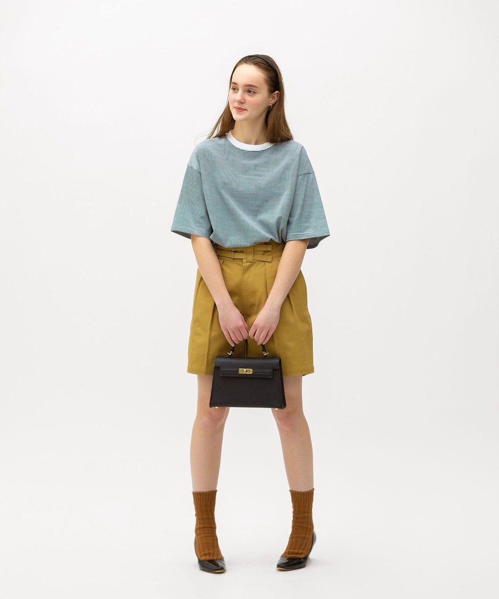 LENO THIN BORDER T-SHIRT / 細ボーダーTシャツ 《UNISEX》 
