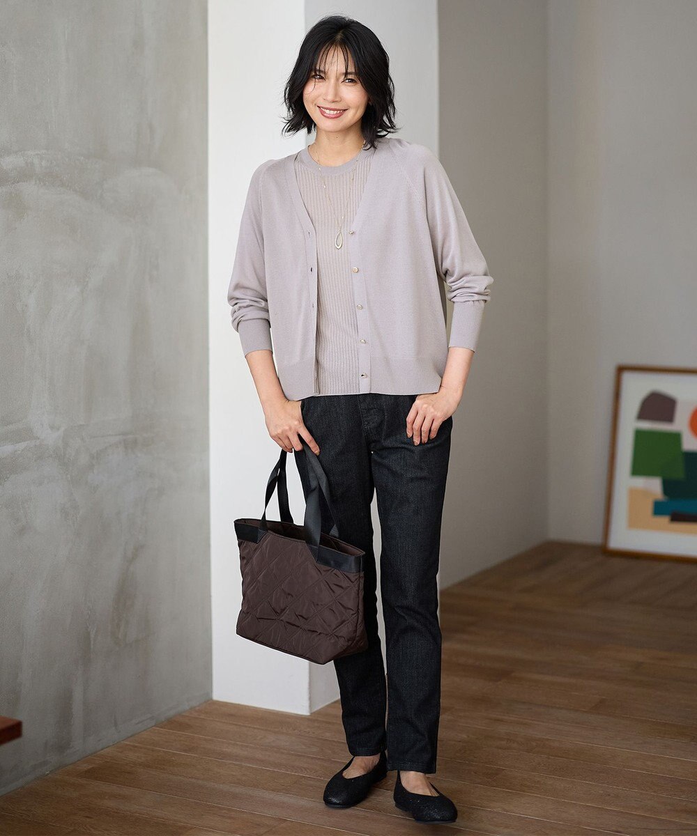 ANY 【2SET】ニットツインセット（半袖ニット＋Vネックカーデ） 