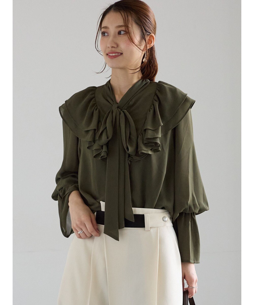 Te chichi ボウタイチュニックフリルブラウス《2025Autumn catalog vol.2 item》 