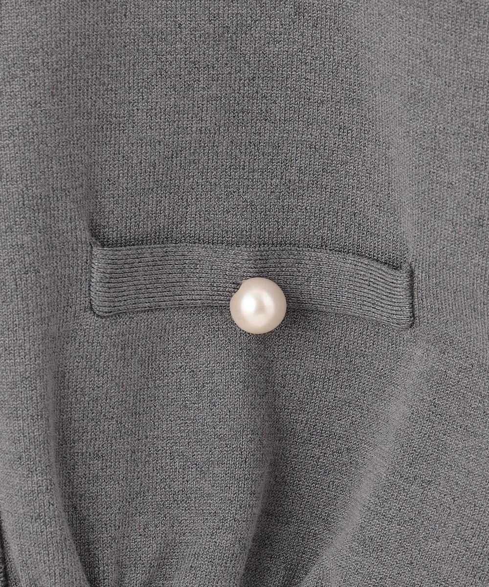 組曲 L 【WEB限定色あり】ELENA パールボタン ニットジャケット 