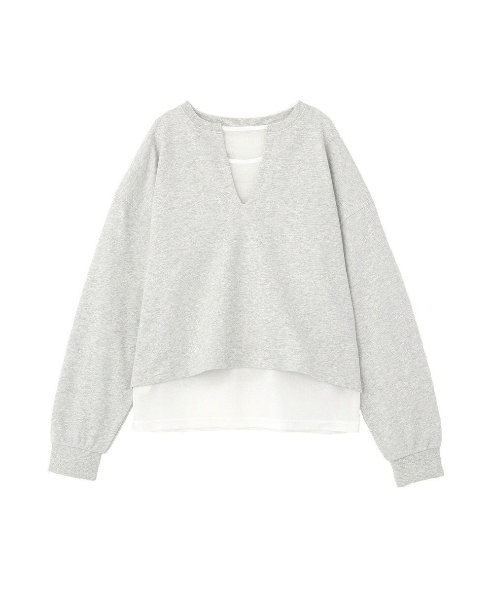 Green Parks ＳＥＴ２点　深Ｖネック裏毛＋プルオーバー 