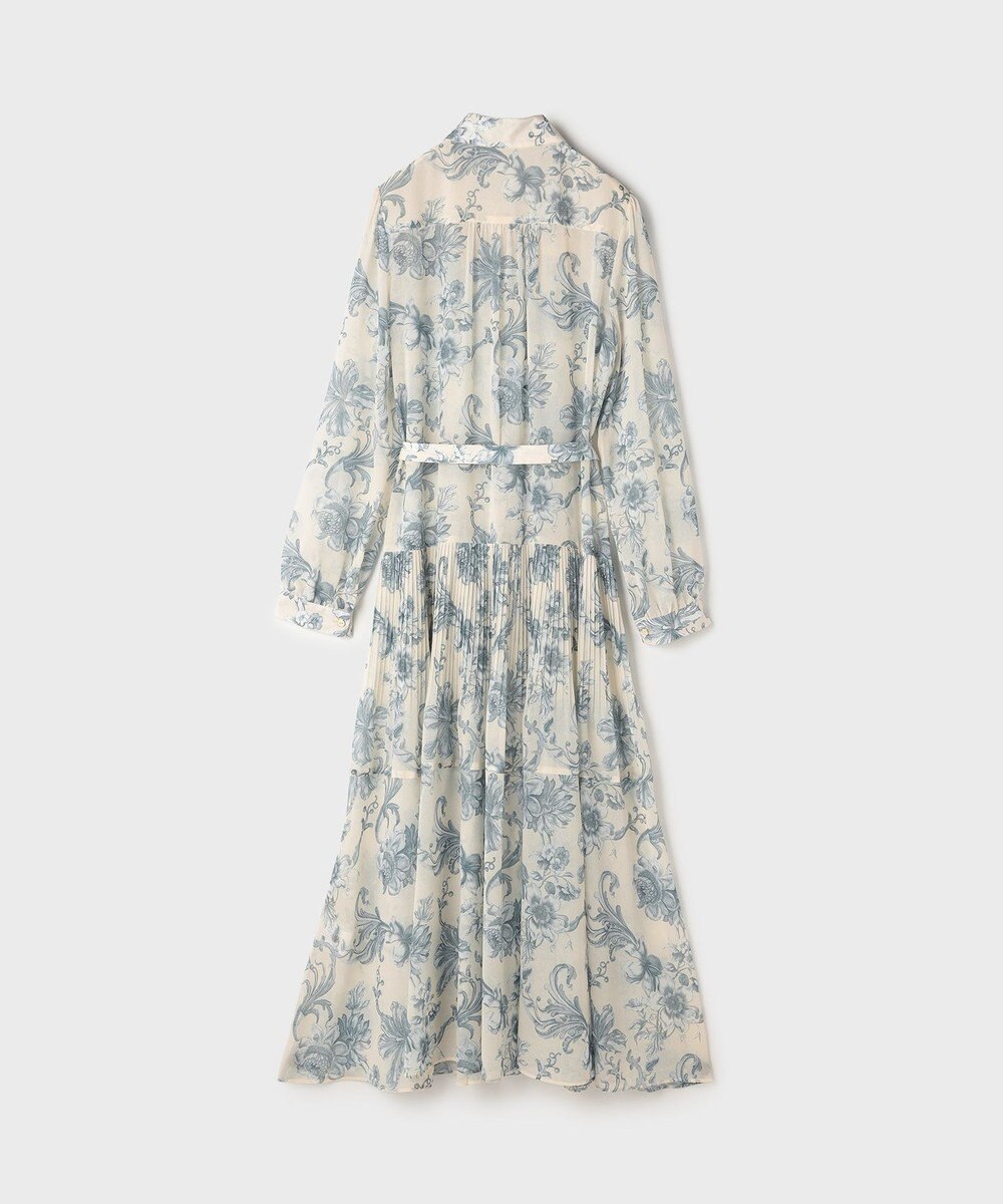 GRACE CONTINENTAL フラワープリントプリーツワンピース 