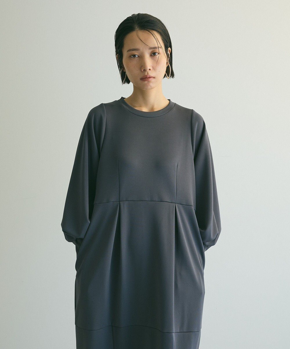 Green Parks ａ．ポンチ袖ボリュームワンピース 