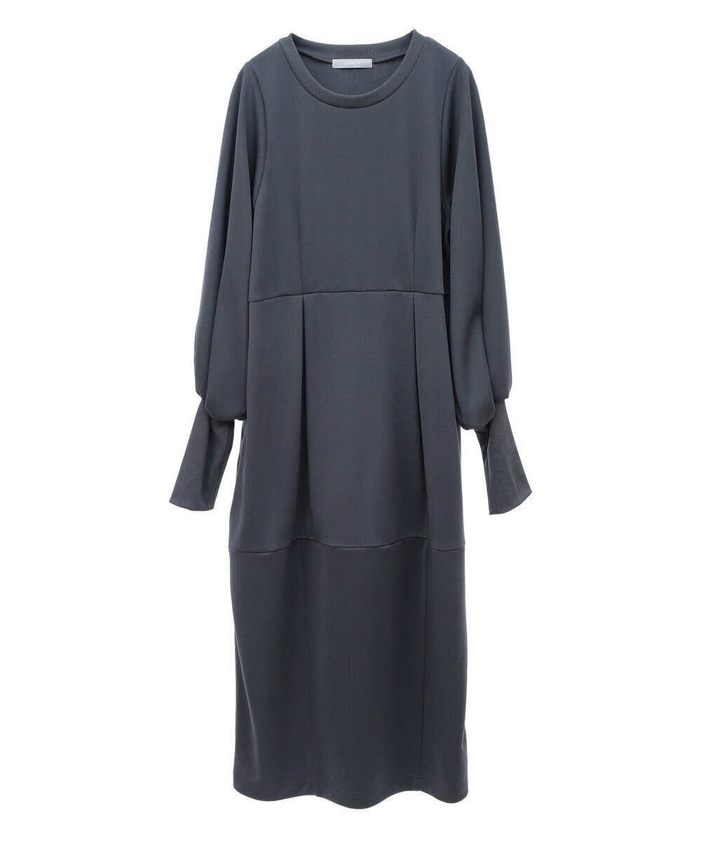 Green Parks ａ．ポンチ袖ボリュームワンピース 