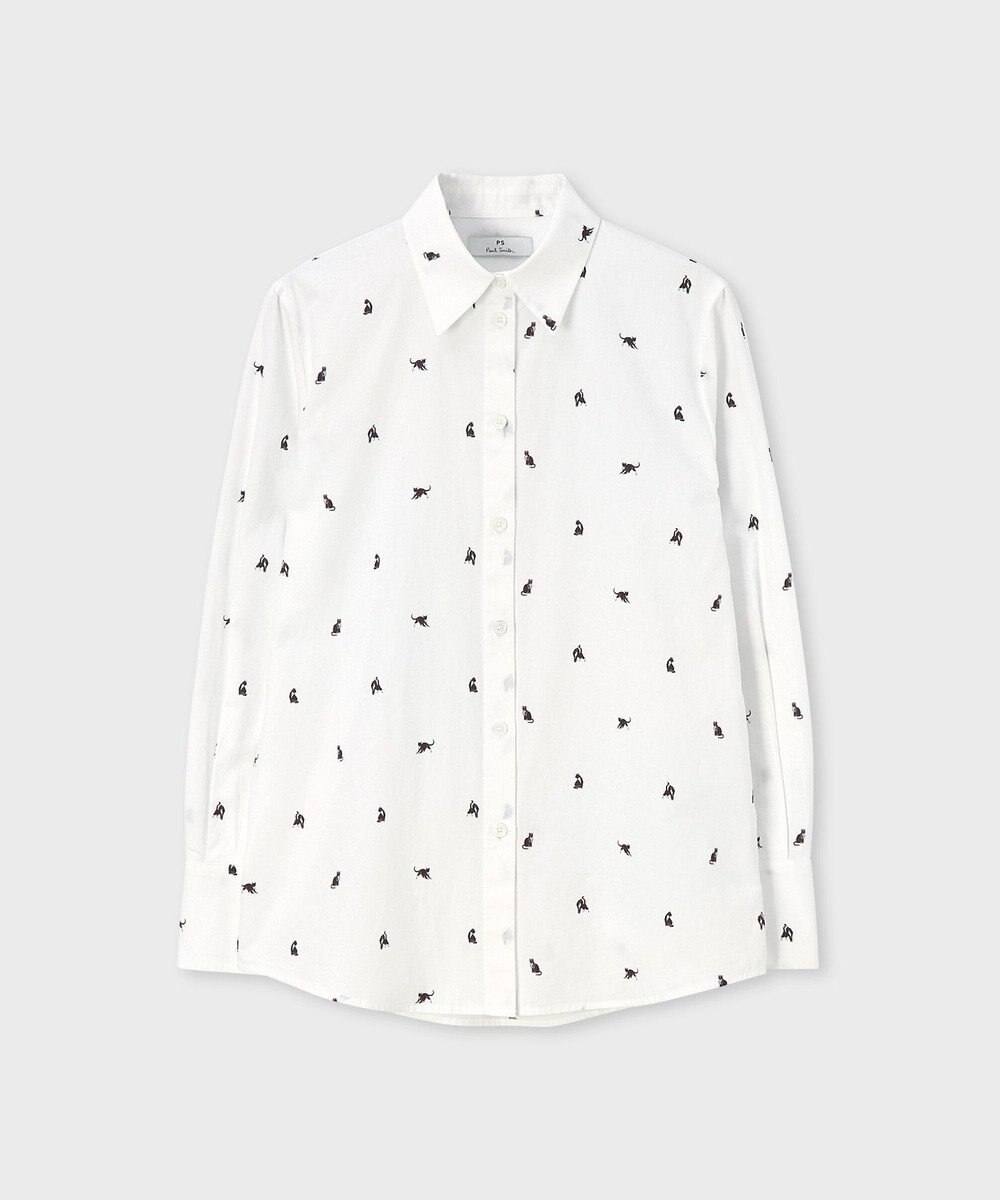Paul Smith Ditsy Cat コットン シャツ 