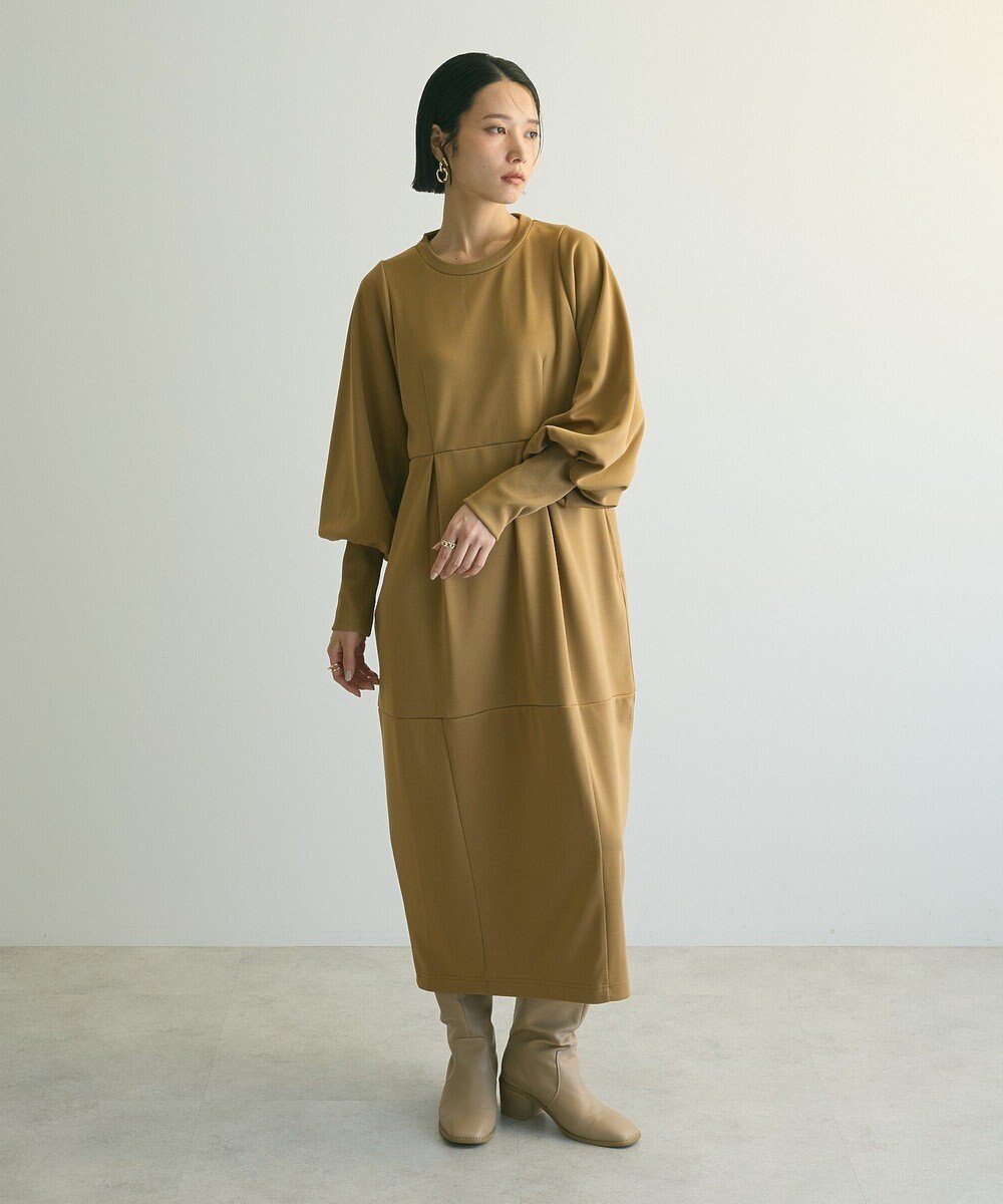 Green Parks ａ．ポンチ袖ボリュームワンピース 