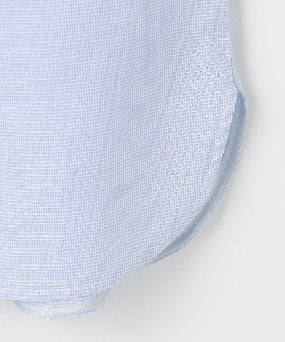 J.PRESS LADIES 【洗える・吸水】 BEZピンチェック スタンドカラー ブラウス 