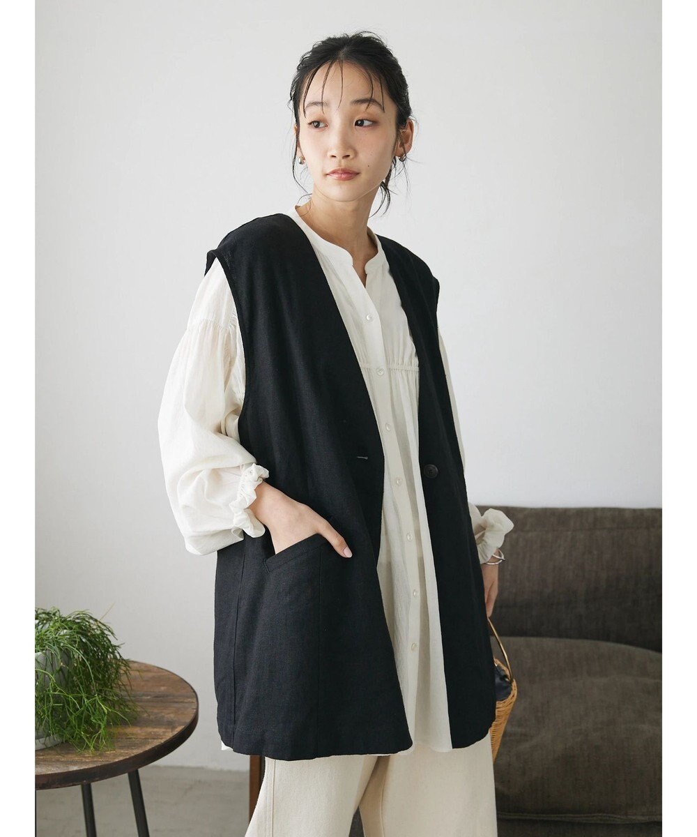 CRAFT STANDARD BOUTIQUE 【キナリノ別注】リネンレーヨンジレベスト 