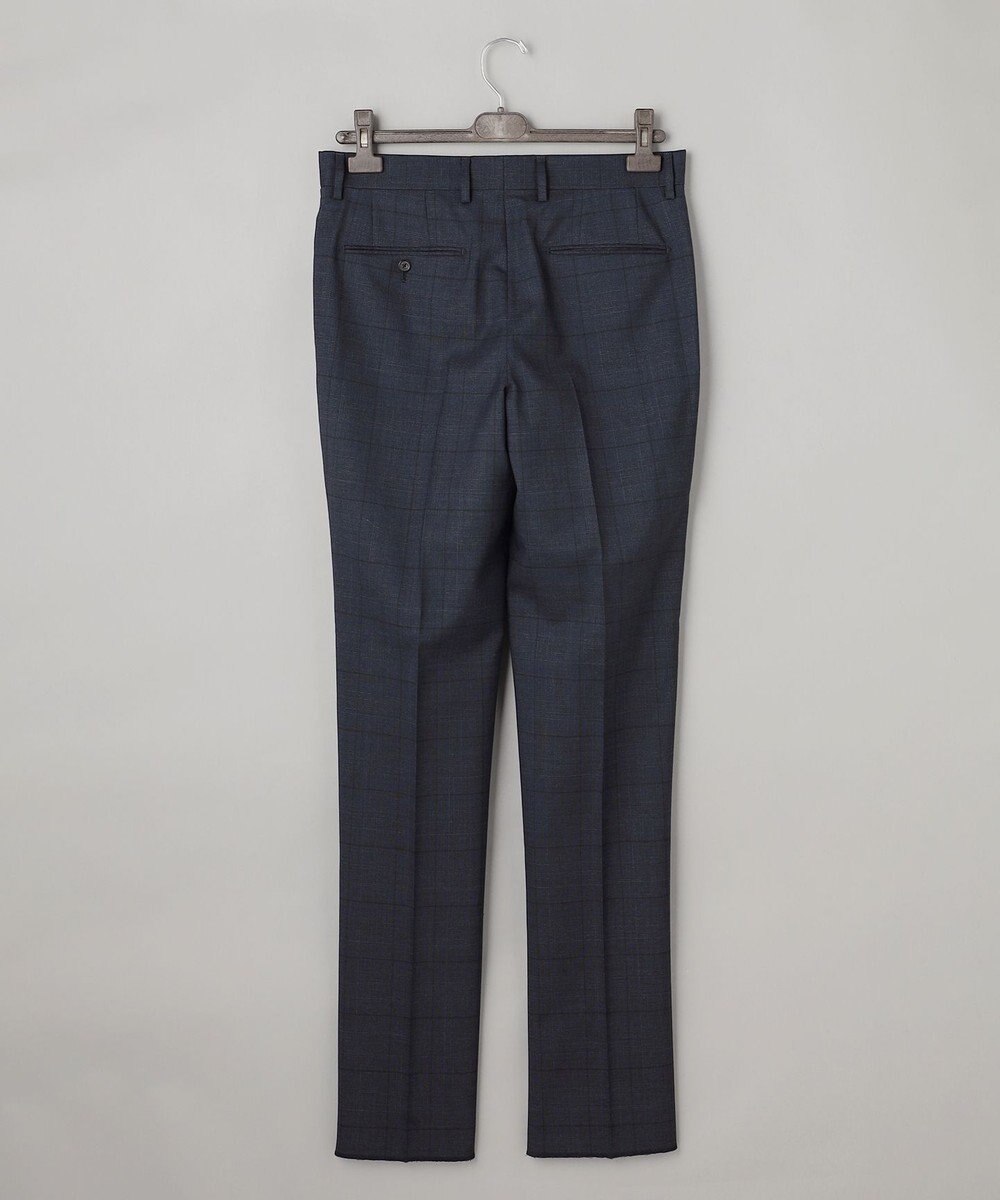 GOTAIRIKU シワになりにくい【御幸毛織/みゆきけおり】DRYSPINNER 平織スーツ_ネイビー格子 