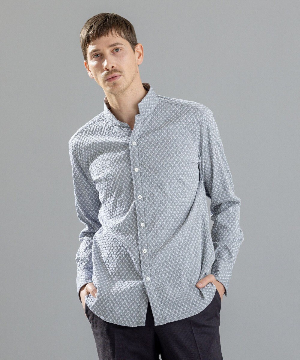 JOSEPH HOMME トライジャガードストレッチ　ウィングカラーシャツ 