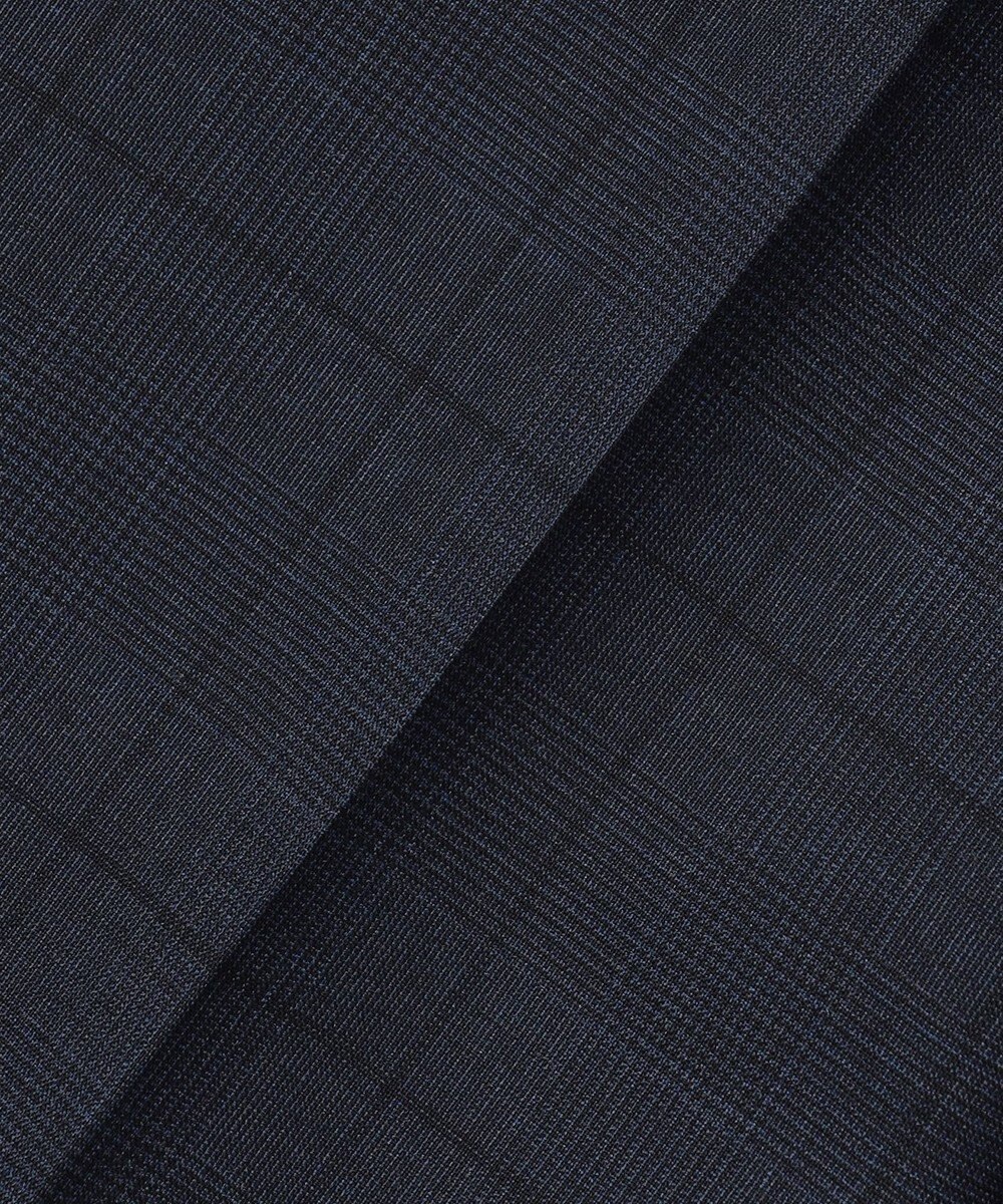 GOTAIRIKU シワになりにくい【御幸毛織/みゆきけおり】DRYSPINNER 平織スーツ_ネイビー格子 