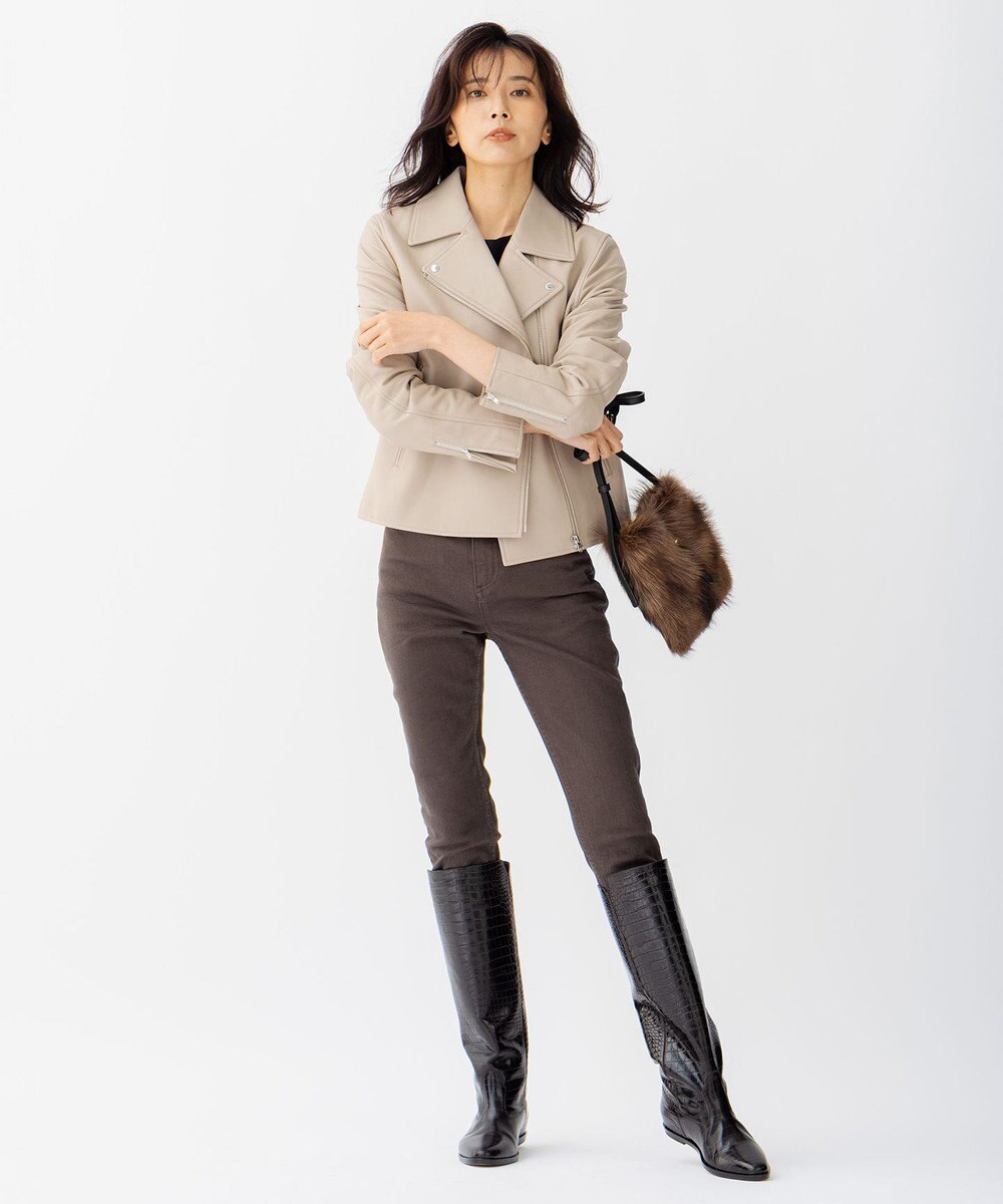 23区 【CLASSY.1月号掲載】VIOLAd'ORO FITCH ファー ショルダー バッグ 